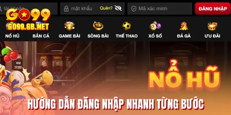 Hướng dẫn đăng nhập nhanh từng bước